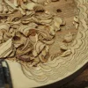 Wood shavings on a carved wooden surface with a carving tool and Vista 3-Way Horn Speakers visible in the foreground. Wood shavings on a carved wooden surface with a carving tool and Vista 3-Way Horn Speakers visible in the foreground.